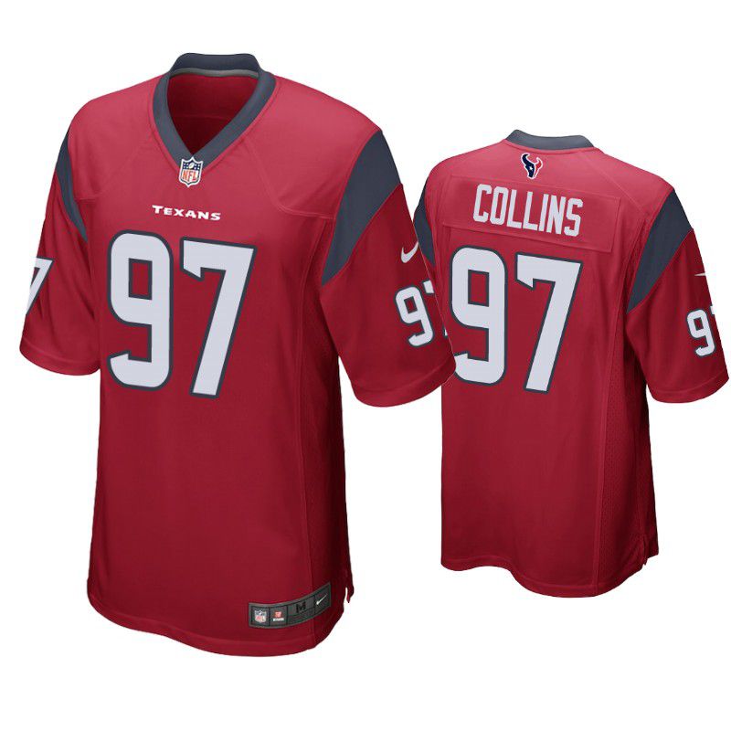 Men Houston Texans #97 Maliek Collins Nike Red Game NFL Jersey